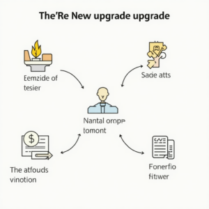 CodeIgniter upgrade diagram with icons and graphics